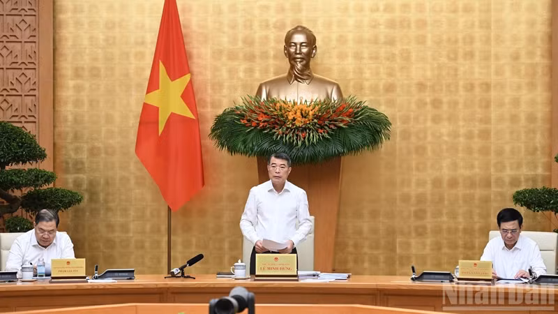 Prime Minister Le Minh Hung concludes the Government’s regular September meeting and the Government’s online conference with localities. (Photo: NDO)