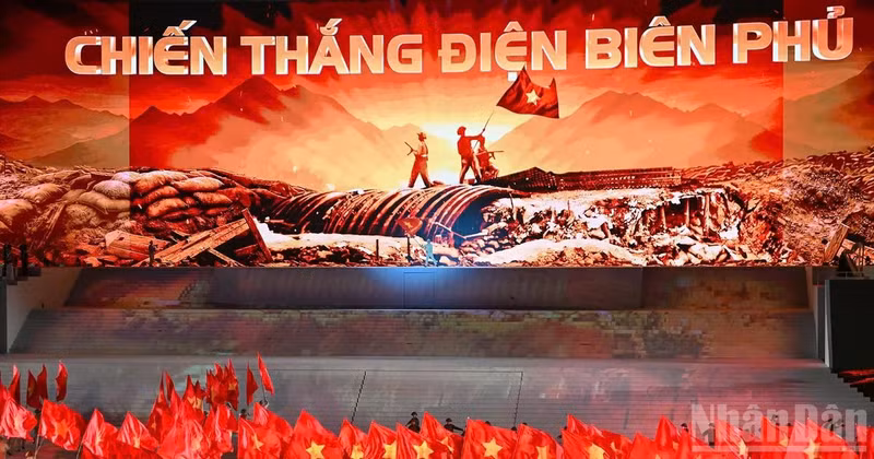 A artistic programme celebrating the 14th National Party Congress.