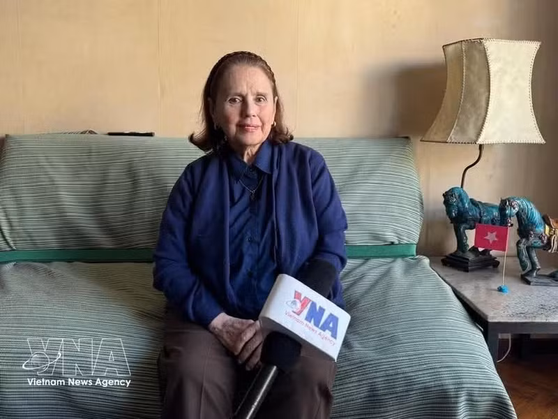 Poldi Sosa Schmidt, Chairwoman of the Argentina-Vie Nnam Culture Institute. (Photo: VNA)
