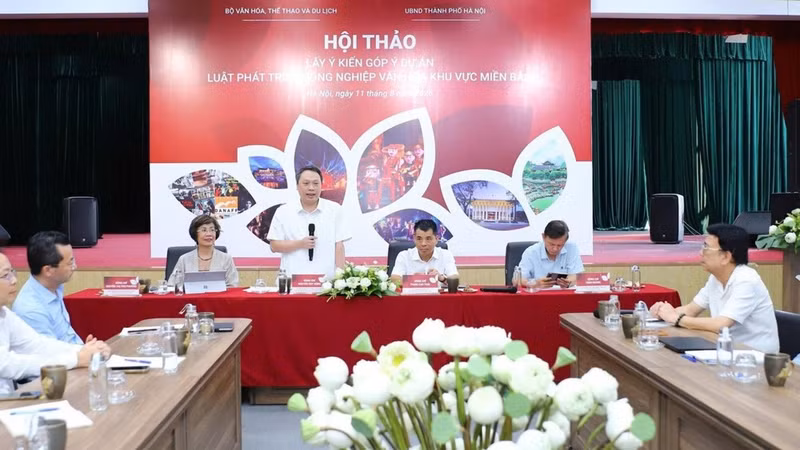 A workshop to gather feedback on the draft Law on Cultural Industry Development in the northern region.