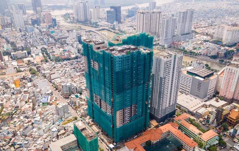 The Grand Manhattan project at 100 Co Giang-Co Bac by Novaland is under development. (Photo: QUANG QUY)