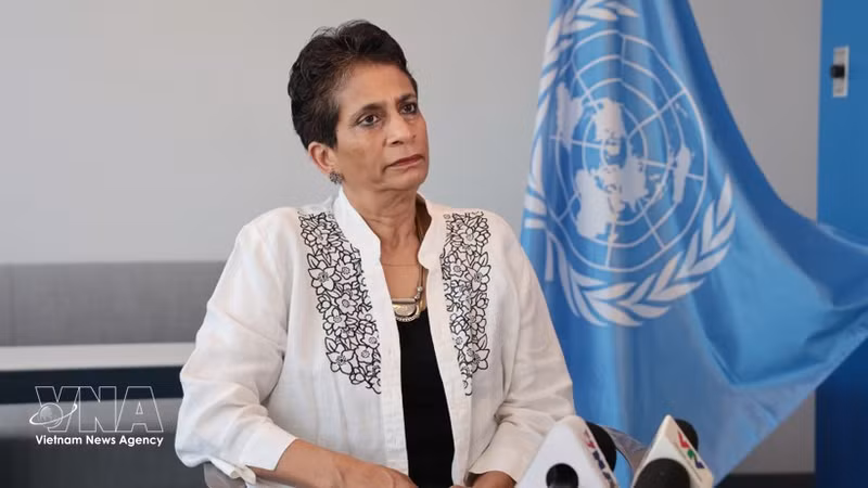 Kanni Wignaraja, UN Assistant Secretary-General and Regional Director for Asia and the Pacific at the UN Development Programme (UNDP), in an interview granted to the Viet Nam News Agency (Photo: VNA)