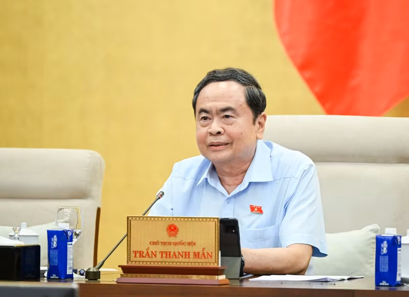 NA President Tran Thanh Man at the event. (Photo: DUY LINH)
