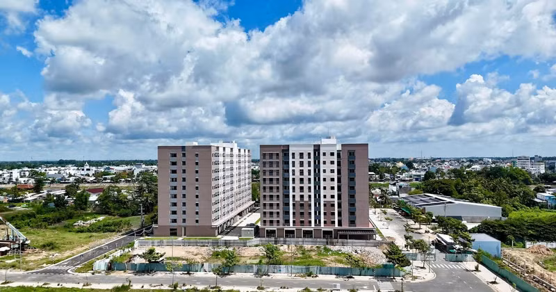 Two social housing complexes in Long Xuyen ward provide homes for many people who do not yet have their own housing.