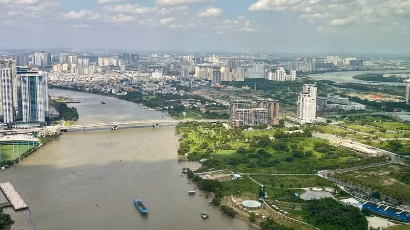 Ho Chi Minh City with its new development space following the merger. (Photo: QUANG QUY)