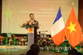Vietnamese Ambassador to France Trinh Duc Hai addresses the ceremony in Paris on September 18. (Photo: VNA)