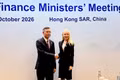 Minister of Finance Ngo Van Tuan (left) and Erin Browne, US Under Secretary of the Treasury for International Affairs, at their meeting in Hong Kong (China) on October 20, 2026. (Photo: Ministry of Finance)