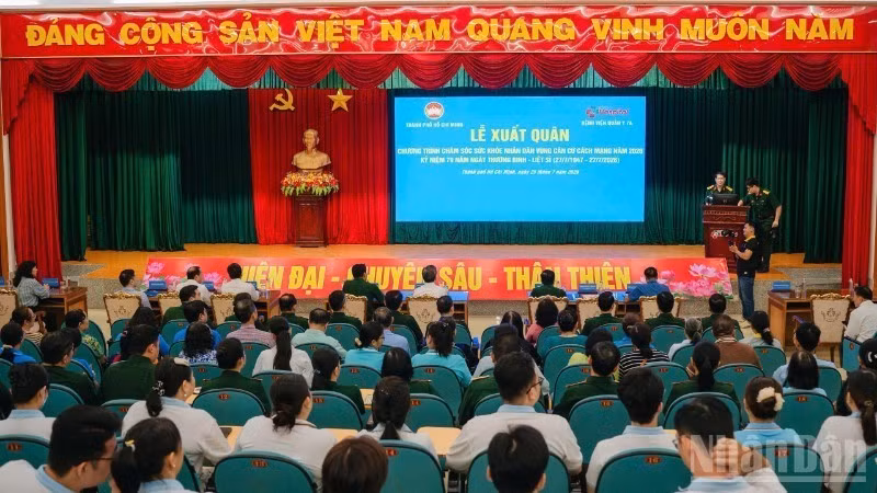 At the launch ceremony 