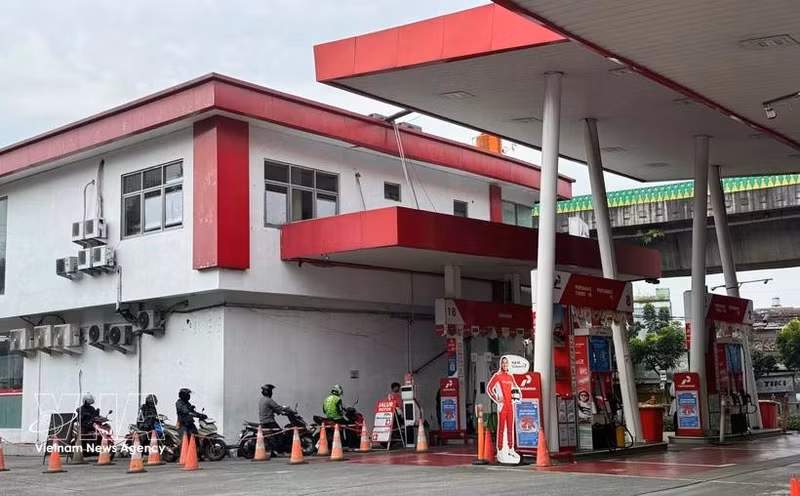 A petrol station in Indonesia (Photo: VNA)