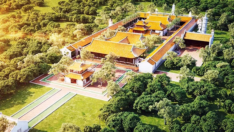 A 3D image of But Thap Pagoda recreated by 3DART Company.
