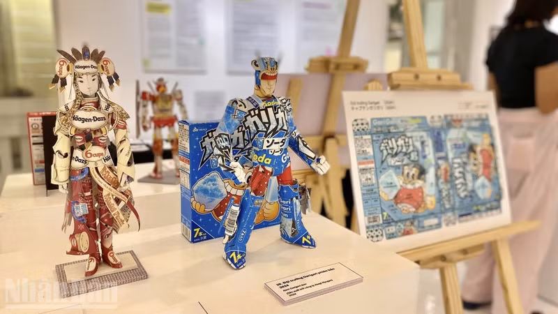 Works on display at the exhibition 