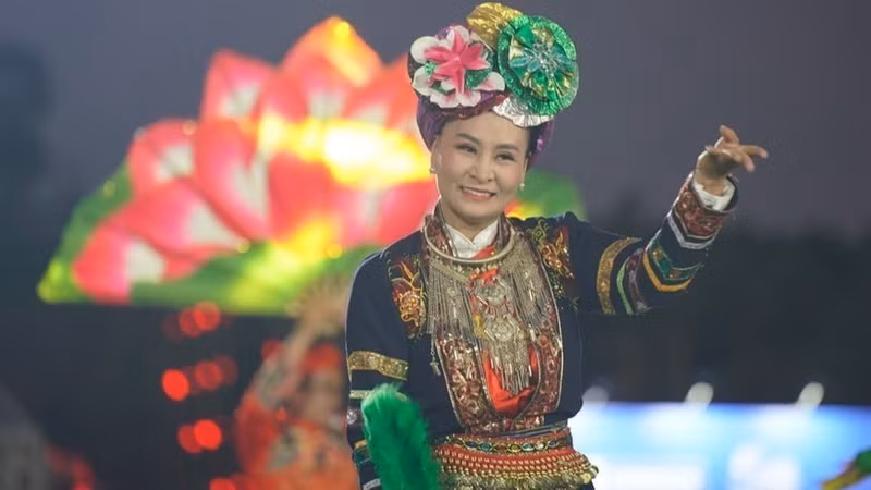 An art performance at the event (Photo: VNA)