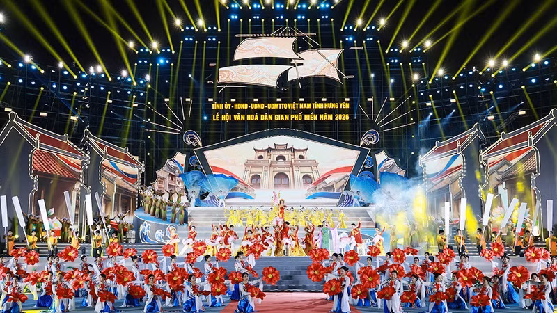 A performance at the opening ceremony (Photo: baohungyen.vn)
