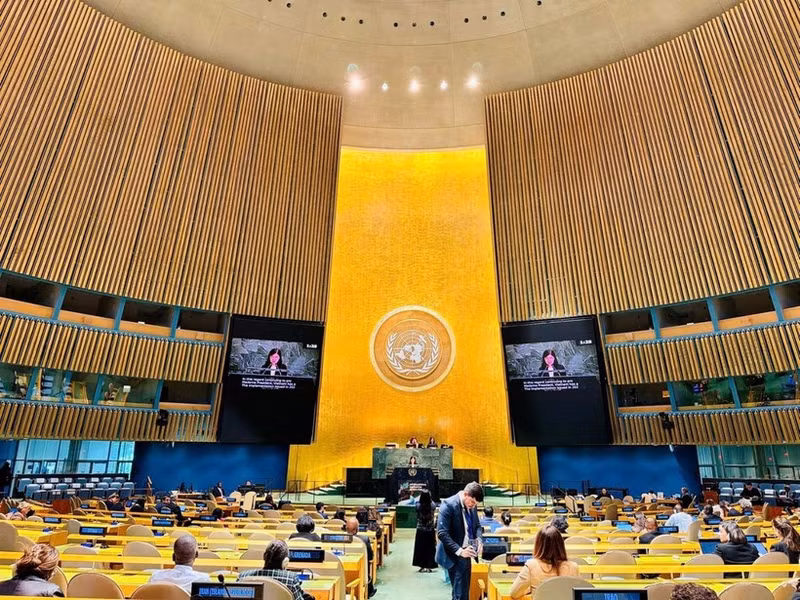 The second International Migration Review Forum (IMRF) is held at the United Nations headquarters in New York. (Photo courtesy of the Ministry of Foreign Affairs)
