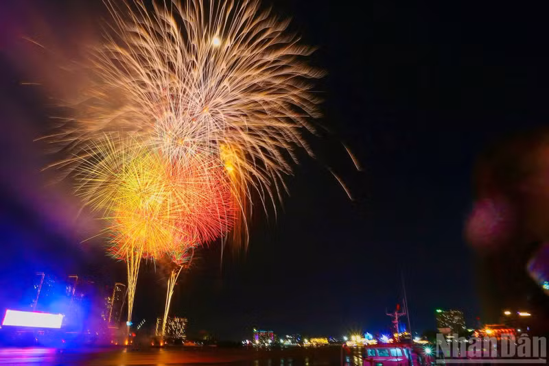 The fireworks shows draw tens of thousands of spectators to venues across the city.