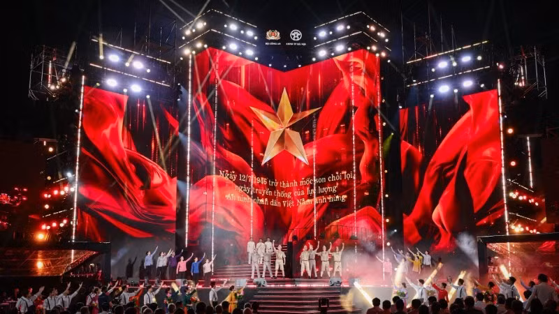 A performance at the programme 