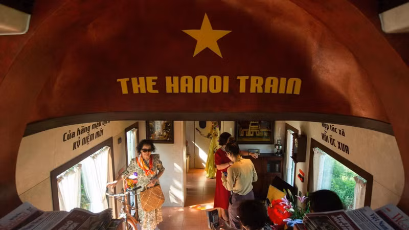 In less than a year since its launch, the ‘Ha Noi’s Five Gates’ train has welcomed around 70,000 visitors. (Photo: Vietnam Pictorial)