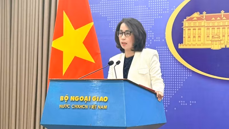 Spokeswoman of the Ministry of Foreign Affairs Pham Thu Hang. 