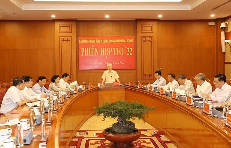 Party General Secretary chairs steering committee on anti-corruption ảnh 3 Party General Secretary chairs steering committee on anti-corruption ảnh 3