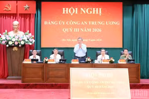General Secretary of the Communist Party of Viet Nam Central Committee and President To Lam speaks at a meeting to review the performance of the Central Public Security Party Committee and the Ministry of Public Security in the third quarter and the first nine months of 2026. (Photo: VNA)