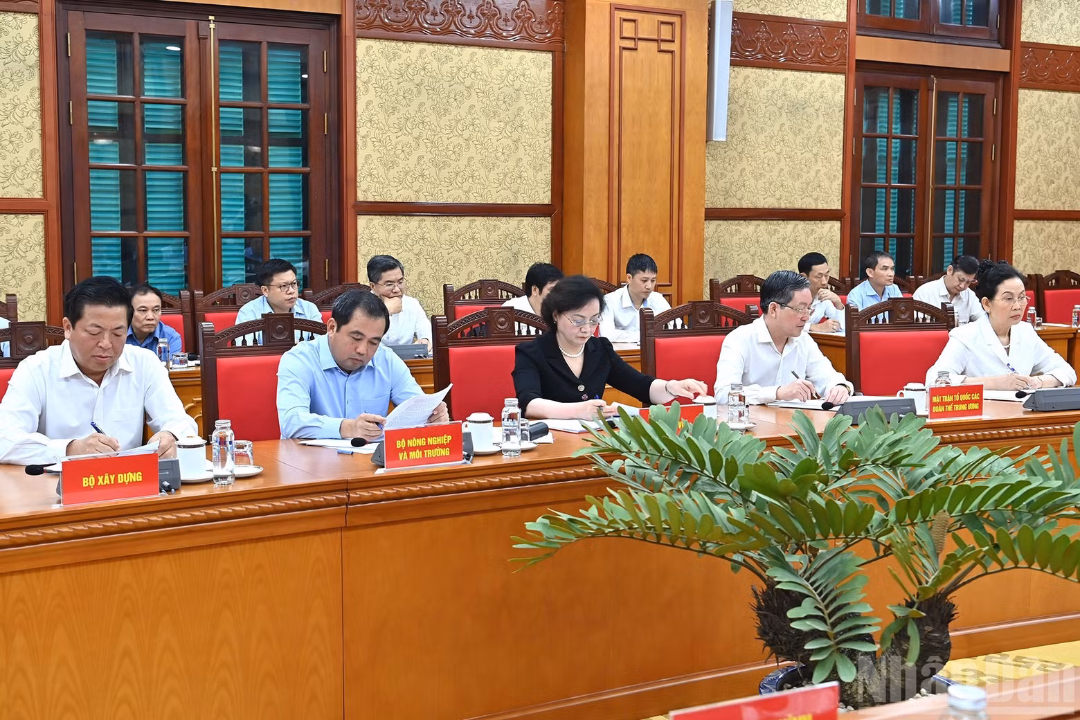 Delegates attending the meeting.