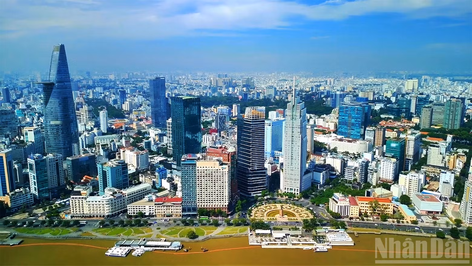 Ho Chi Minh City seen from above. (Photo: TUNG ANH)