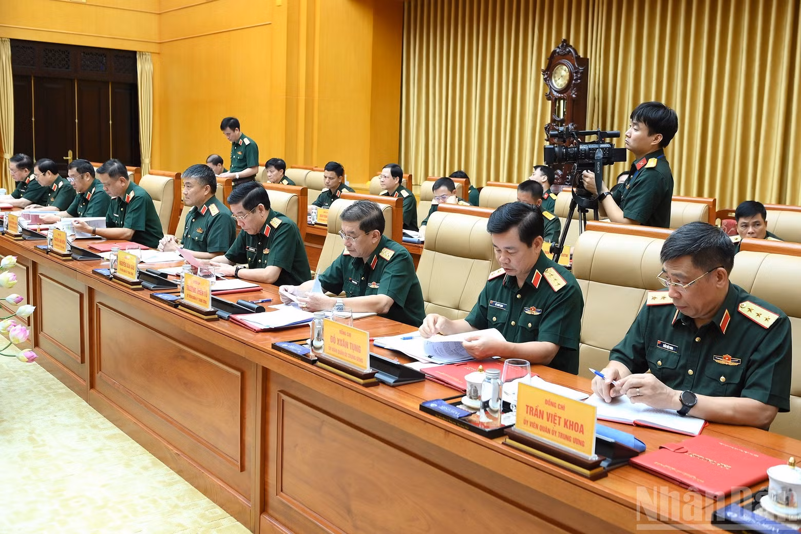 Delegates attend the conference.
