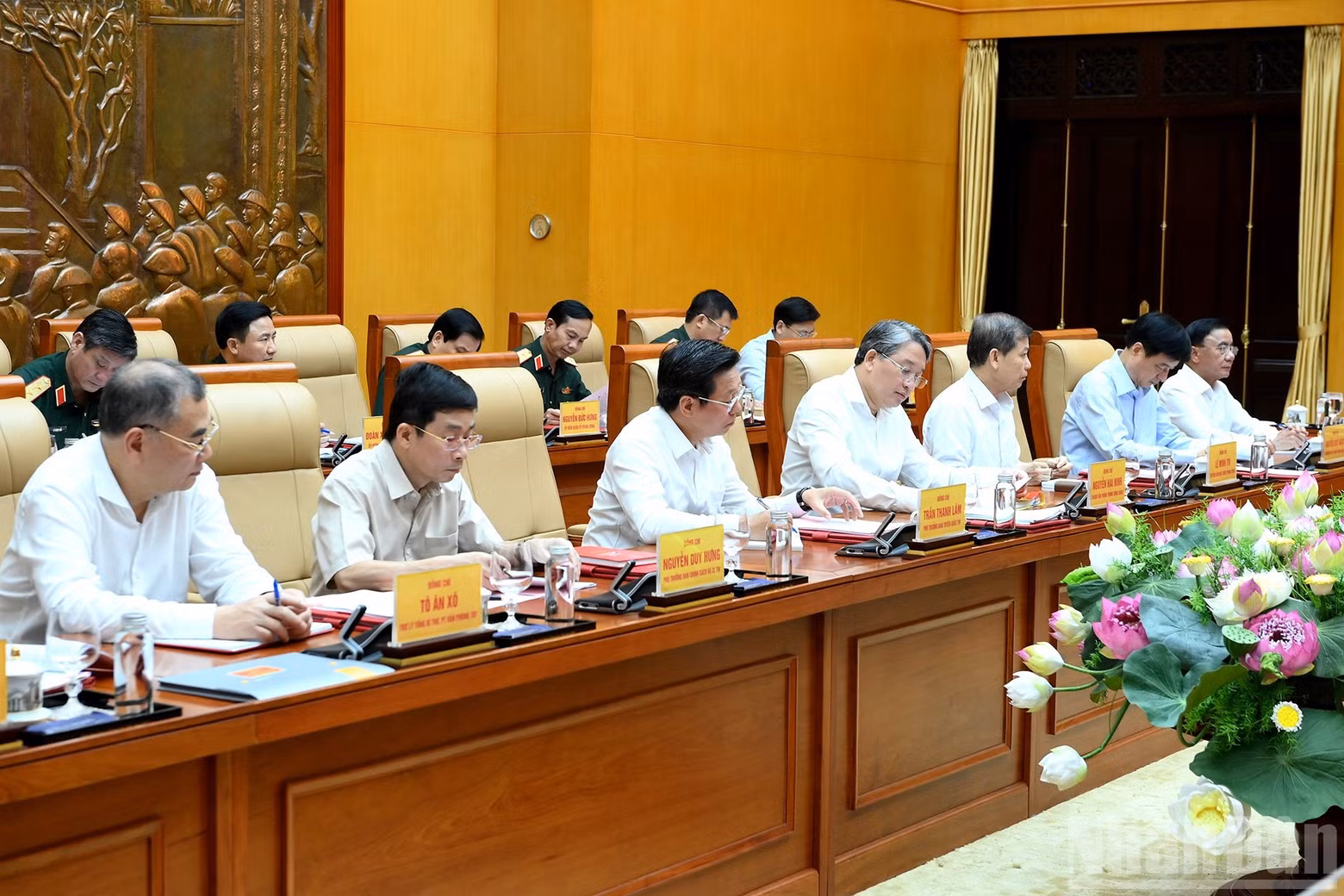 Delegates attend the conference.