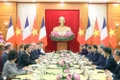 General Secretary To Lam receives French President Emmanuel Macron at the Party Central Committee headquarters during the latter’s state visit to Viet Nam, May 26, 2025. (Photo: VNA)