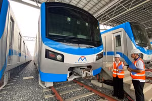 Driving staff of Metro Line No.1 (Ben Thanh-Suoi Tien). (Photo: THE ANH)