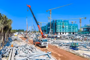 The APEC Conference and Exhibition Centre project in Phu Quoc, An Giang Province, is being accelerated. (Photo: NDO)