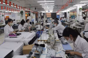 Garment production for export at Garment 10 Corporation