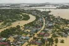 Flooding in Thanh Hoa Province in the aftermath of Typhoon Bualoi. (Photo: Bui Thai Binh)