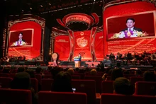 President Luong Cuong speaks at the event. (Photo: Thuy Nguyen)