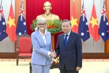 General Secretary of the Communist Party of Viet Nam Central Committee To Lam and Australian Governor-General Sam Mostyn. (Photo: NDO) 