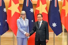 National Assembly Chairman Tran Thanh Man (right) and Australian Governor-General Sam Mostyn at their meeting on September 10. (Photo: Duy Linh)