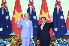 Prime Minister Pham Minh Chinh meets with Australian Governor-General Sam Mostyn in Ha Noi on September 10. (Photo: Tran Hai)