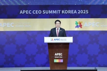 State President Luong Cuong speaks at the APEC CEO Summit Korea 2025 in Gyeongju, the Republic of Korea (RoK), on October 30, 2025. (Photo: VNA) 
