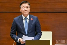 Deputy Prime Minister Le Thanh Long speaks at the 15th National Assembly's ongoing 10th session (Photo: Thuy Nguyen)