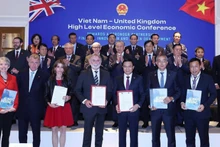 General Secretary of the Communist Party of Viet Nam To Lam at the signing ceremony of cooperation agreements between ministries, branches, localities and enterprises of Viet Nam and the UK (Photo: VNA)