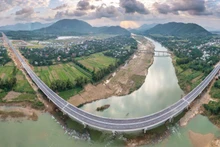 The Quang Ngai-Hoai Nhon section of the north-south expressway.