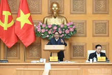 PM Pham Minh Chinh speaks at the conference. (Photo: Tran Hai)
