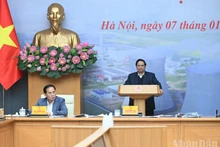 PM Pham Minh Chinh speaks at the meeting. (Photo: Tran Hai)
