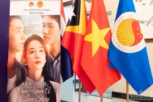 The poster of the movie "Once Upon a Love Story".