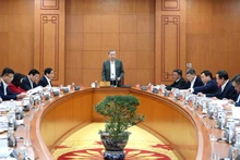 An overview of the working session (Photo: Dang Khoa)