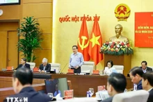 National Assembly Chairman Tran Thanh Man addresses a session of the National Assembly Standing Committee. (Photo: VNA)