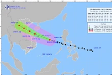 The projected path of Bualoi. (Source: NCHMF)