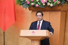 Prime Minister Pham Minh Chinh speaks at the conference. (Photo: Tran Hai)