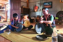A Lip’s home has become a place where children come to learn the gongs.
