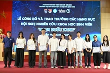 Students of the University of Social Sciences and Humanities (VNU-Ha Noi) are honoured for their outstanding achievements in scientific research.